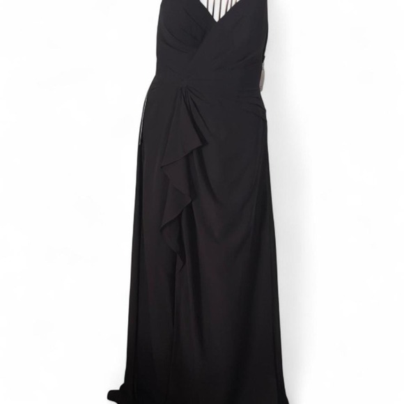 Azazie Black Emerald Gown NWT A4 Bridesmaid Prom Wedding Guest Evening Dress - Picture 2 of 10